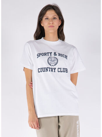 T-SHIRT VARSITY CREST, WHITE, small