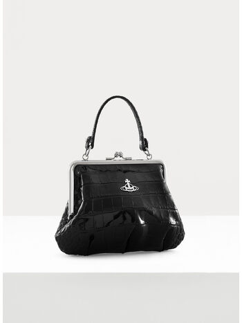 BORSA GRANNY FRAME PURSE, N401 BLACK, small