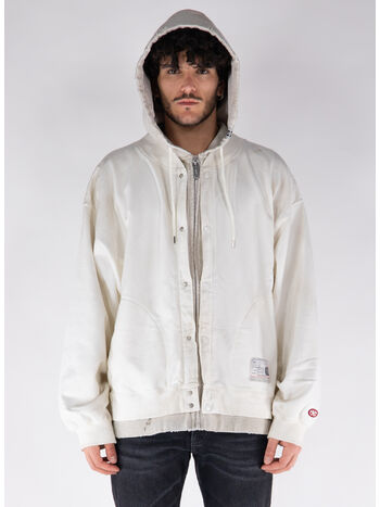 GIUBBOTTO LAYERED PARKA, WHITE, small