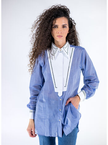 CAMICIA RIVER, 500 BLUE & WHITE, small