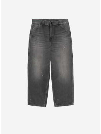 PANTALONE SINGLE KNEE, 89EJ Black, destroy wash, splatter, small