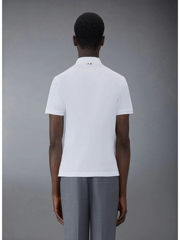 POLO SS POCKET POLO IN FINE MERCERIZED PIQUE, 100 WHITE, small
