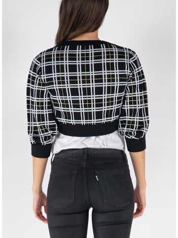 CARDIGAN CROPPED CHECK, CHN99, small