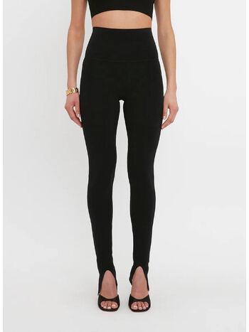 PANTALONE SPLIT FRONT, 1 BLACK, small