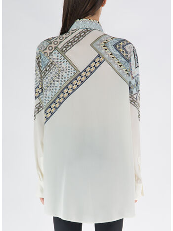 CAMICIA SETA FOULARD, 250 BIANCO, small