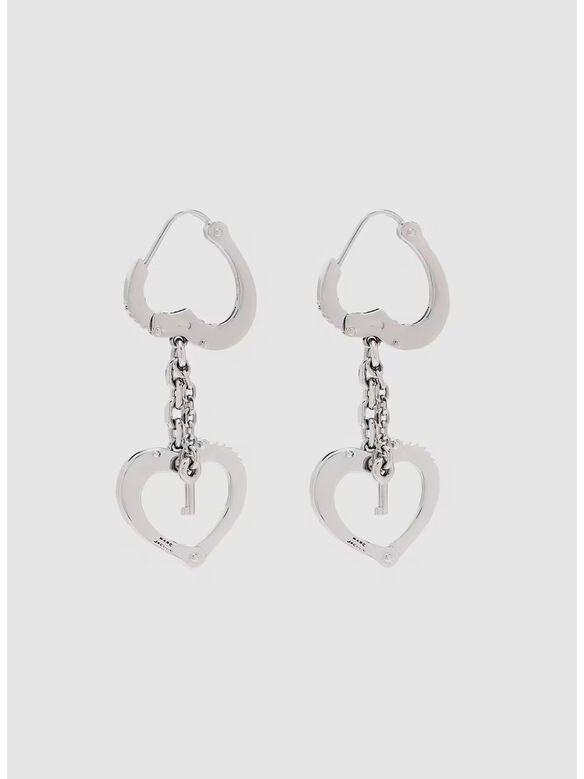 ORECCHINI HEART, 029 LIGHT ANTIQUE SILVER, medium