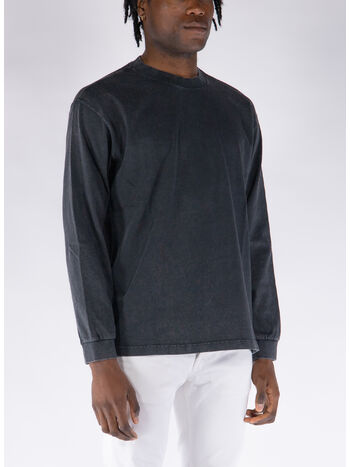 T-SHIRT LONG SLEEVE, 99 BLACK, small