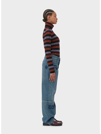 JEANS PATCH DENIM IZEY, 091 TINT WASH, small