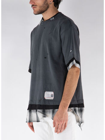 T-SHIRT TRIPLE LAYERED, BLACK, small