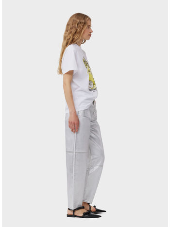 T-SHIRT BASIC LEMON, 151 BRIGHT WHITE, small