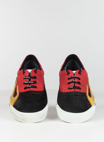 SCARPA DISTRESSED SNEAKER FLAME, RED/MULTI, small