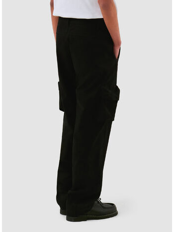 PANTALONE CARGO CON TASCHE 3D, BLACK, small