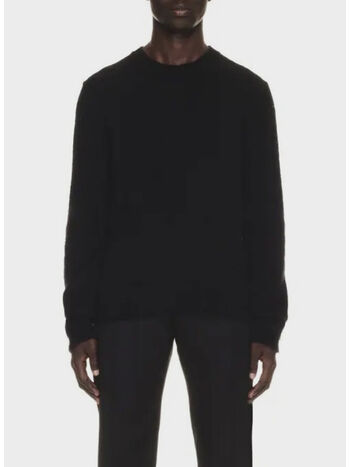 MAGLIONE MOHAIR ARROW KNIT CREWNECK, 1061 BLACK BEIGE, small