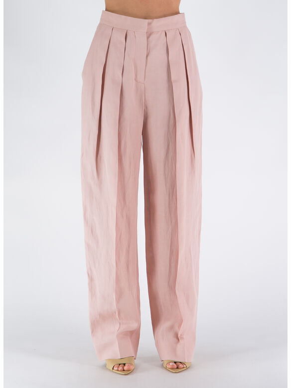 PANTALONE CON PIEGHE, 5900 ROSE, medium