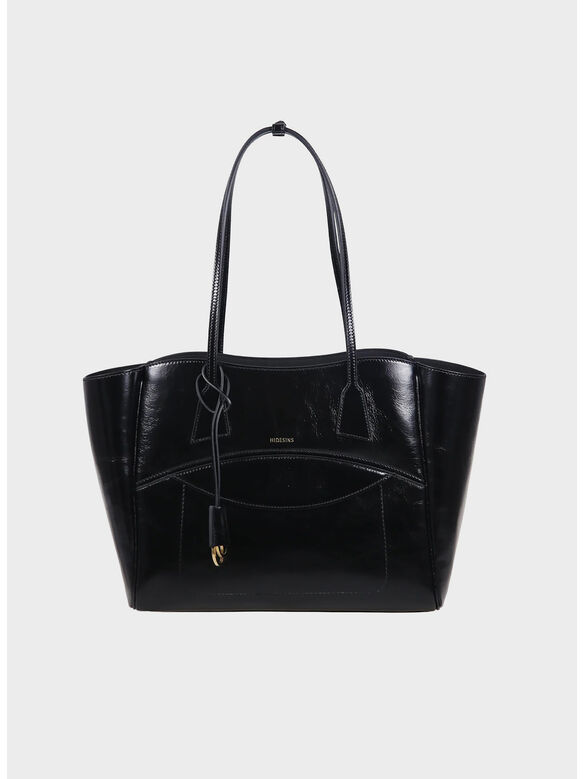 BORSA SHOPPER CRISP, BLK BLACK, medium