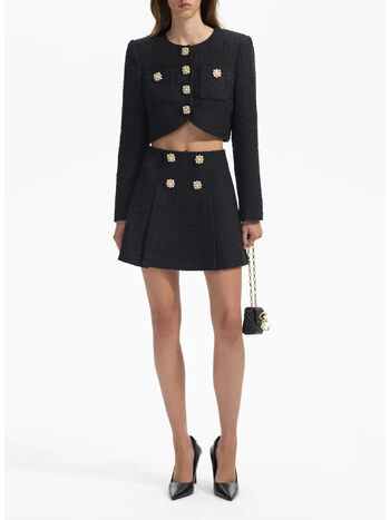 GIACCA  BOUCLE, BLACK, small