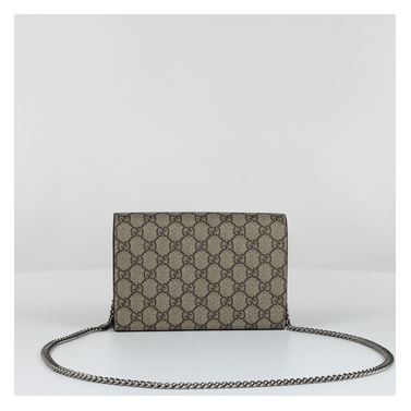 PORTAFOGLIO CON TRACOLLA, 8642EBONYTAUPE, small