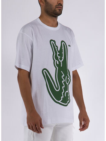 T-SHIRT KNIT X LACOSTE, WHITE, small