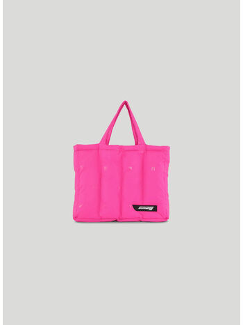 BORSA PUFFER TOTE, 17-2435 PINK GLOW, small