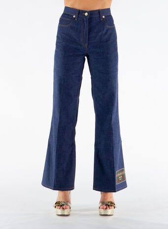 PANTALONE IN DENIM CON GUCCI BOUTIQUE, 4759, small