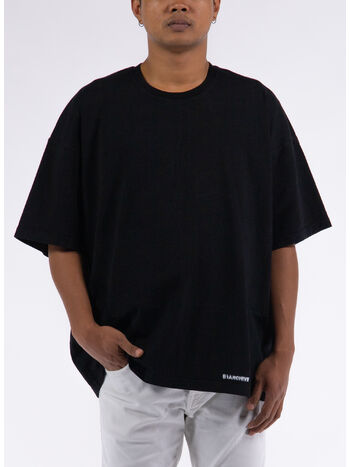 T-SHIRT CREWNECK, K01-800 INTERLOCK BLACK, small