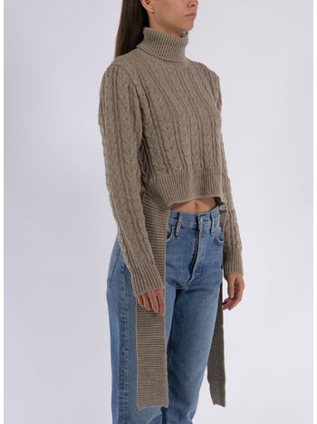 PULLOVER IN MAGLIA TRECCIATA, 110, small
