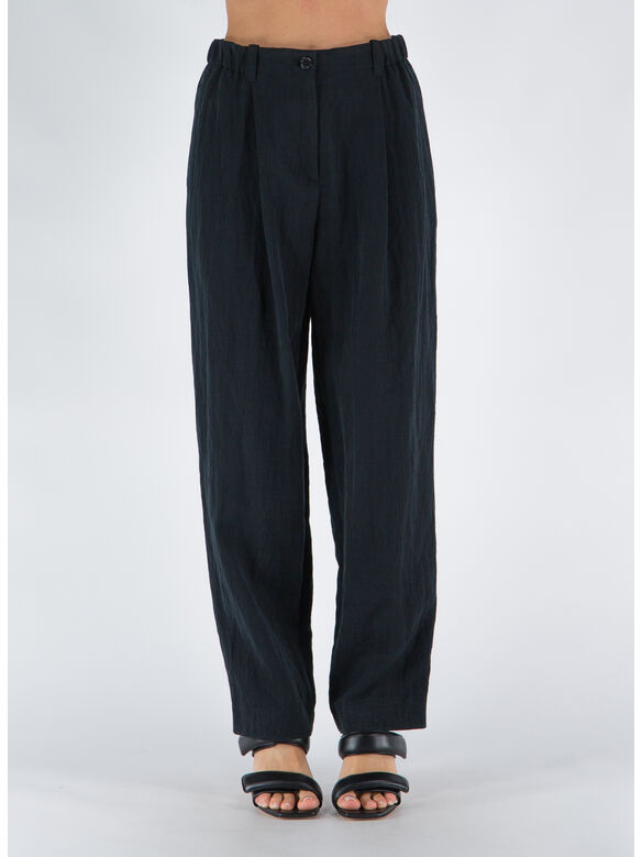 PANTALONE SARTORIALE ELASTICIZZATO, 99 NERO, medium