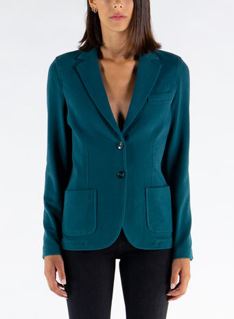 GIACCA SLIM FELPA, 348MALACHITE, small