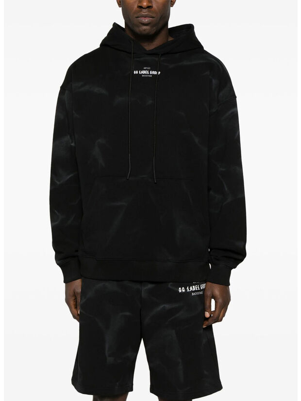 FELPA HOODIE SMOKE, P398 BLACK + 44 SMOKE PRINT, large
