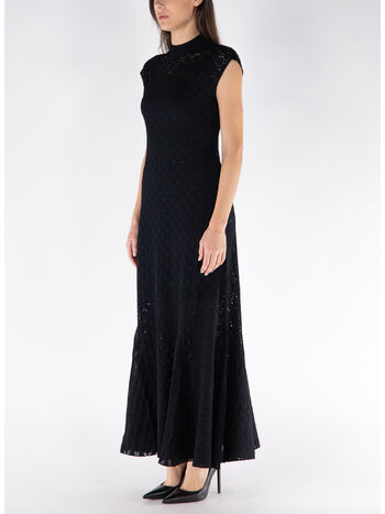 ABITO MIDI A-LINE BODYCON, 10 BLACK, small