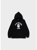 FELPA COLLEGE PULLOVER HOODIE, BLACK, thumb