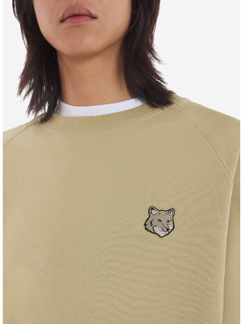 FELPA GIROCOLLO BOLD FOX HEAD PATCH, , small