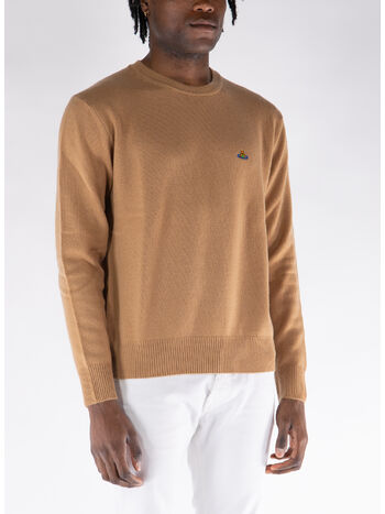 MAGLIONE GIROCOLLO ALEX, C407 CAMEL, small