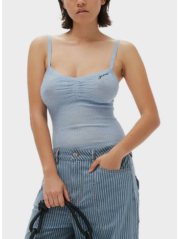 TOP MERINO LACE STRAP, 495 ICE WATER , small