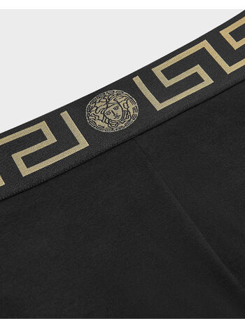BOXER ADERENTI CON BORDO GRECA, A1008 NERO, small