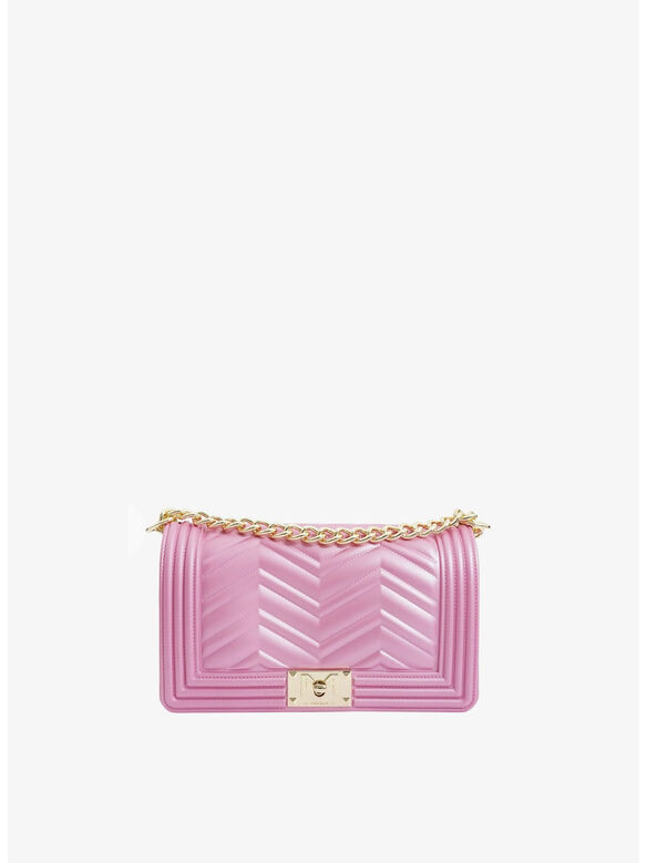BORSA 26W FLAT M, CRM CASHMERE ROSE / M, medium