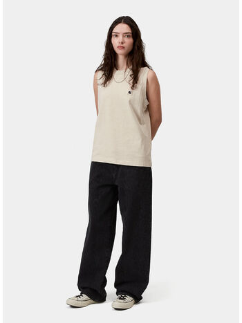 CANOTTA NELSON A-SHIRT, 3IOGD Stone, garment dyed, small