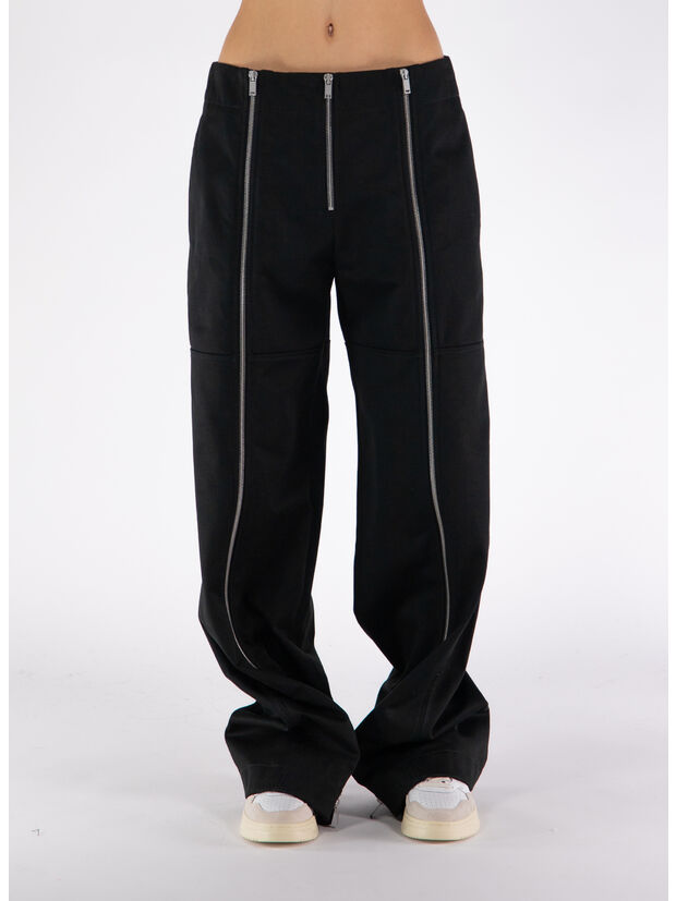 PANTALONE TROUSER, 001 BLACK, large