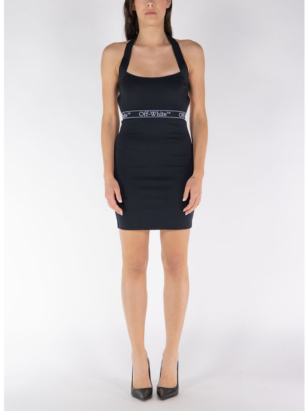 ABITO MINI CON LOGO, 1001 BLACK WHITE, large