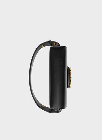 BORSA A SPALLA GUCCI HORSEBIT 1955 MISURA PICCOLA, 1000NERO, small