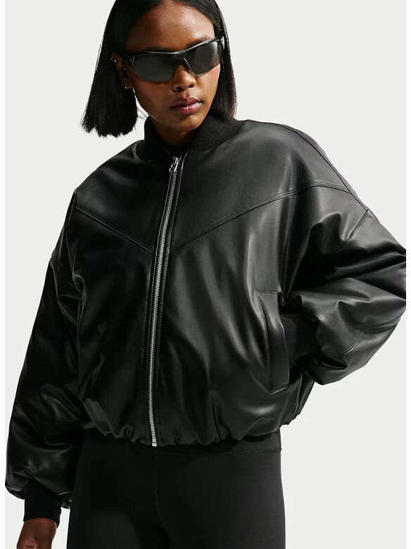 GIACCA BOMBER, 010 BLACK/BLACK, medium