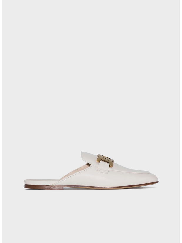 SABOT IN PELLE, B008 BIANCO LANA, large