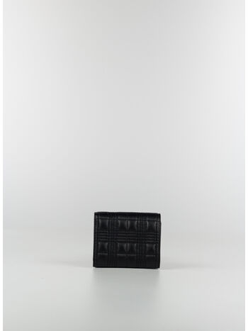 PORTAFOGLIO BIFOLD LOLA PICCOLO IN MONTONE TRAPUNTATO, A1189 BLACK, small