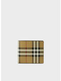 PORTAFOGLIO A LIBRO CHECK, A7026 ARCHIVE BEIGE, thumb