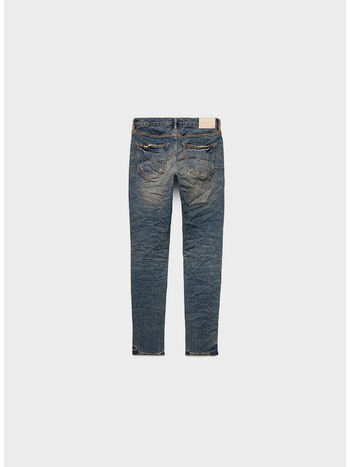 JEANS CON TOPPE E FRANGE STRETCH DENIM, , small