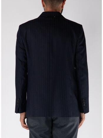 GIACCA MONOPETTO GESSATO, 50629 DARK NAVY, small