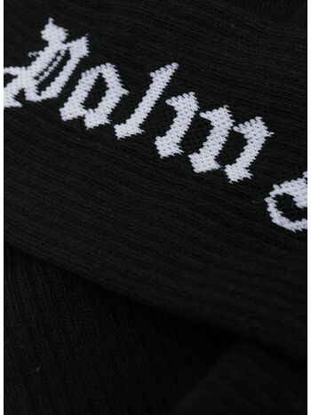 CALZINI CLASSIC LOGO UNISEX, 1001 BLACK WHITE, small