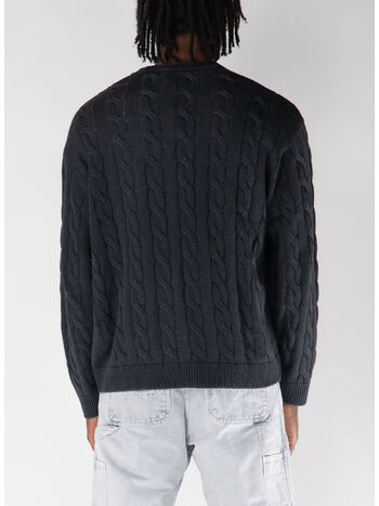 CARDIGAN CARTER, 89GD BLACK GARMENT DYED, small