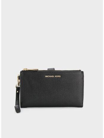 PORTAFOGLIO WRISTLET JET SET, 001 BLACK, small