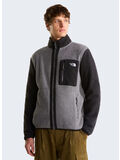 FELPA YUMIORI FULL ZIP, RPI1 SMOKED PEARL/TNF BLACK, thumb